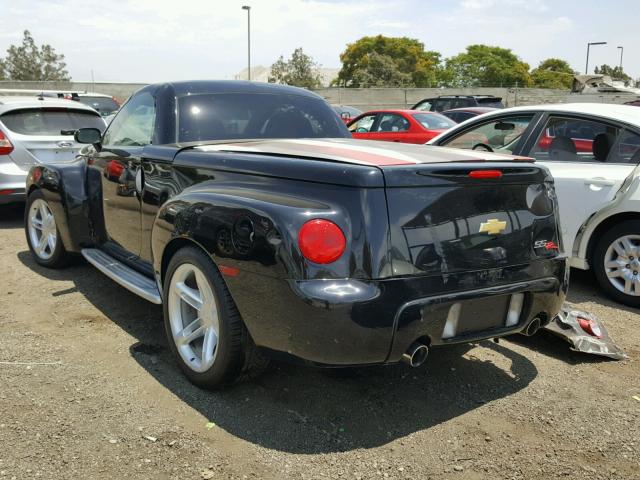 1GCES14P64B105276 - 2004 CHEVROLET SSR BLACK photo 3