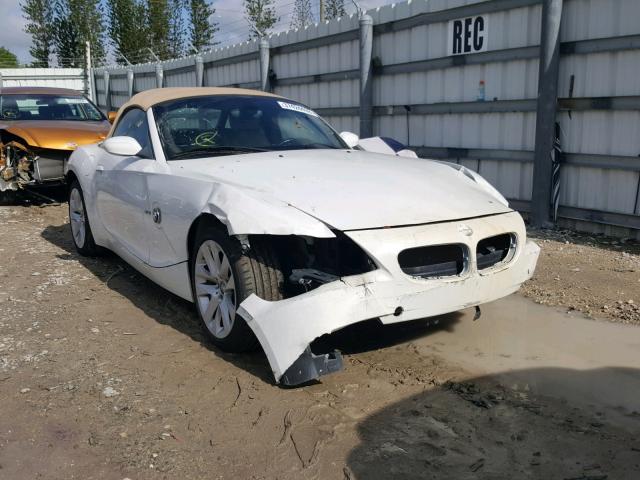 4USBU33548LW74503 - 2008 BMW Z4 3.0 WHITE photo 1