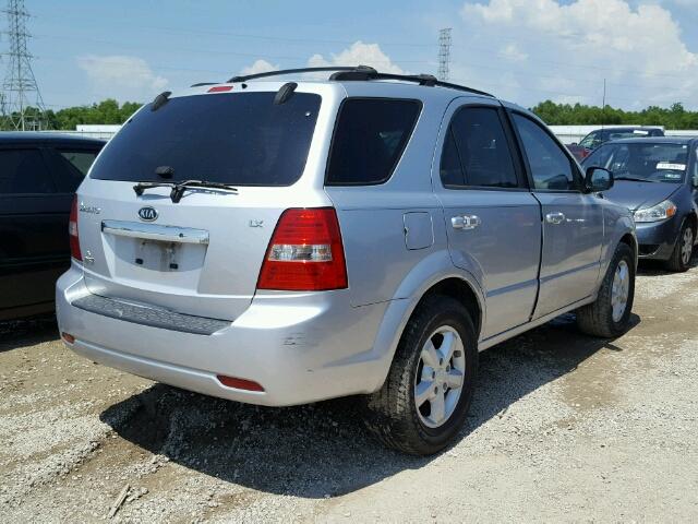 KNDJD736475669239 - 2007 KIA SORENTO SILVER photo 4