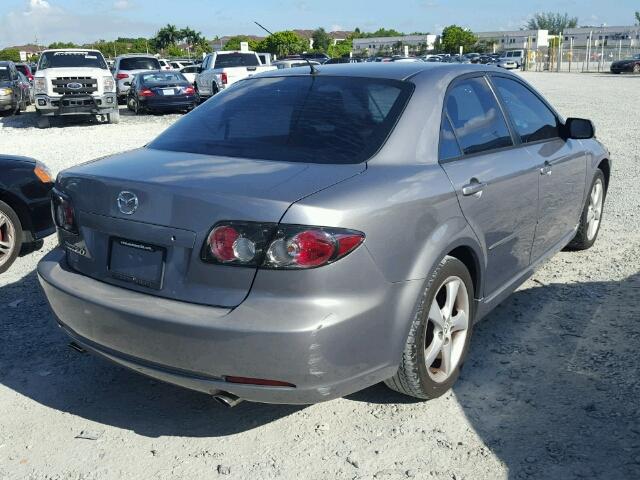 1YVHP80CX85M46754 - 2008 MAZDA MAZDA6I GRAY photo 4