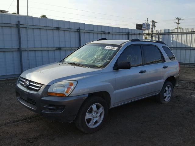 KNDJF724787463588 - 2008 KIA SPORTAGE L SILVER photo 2