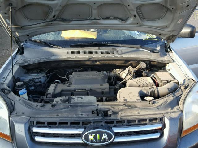 KNDJF724787463588 - 2008 KIA SPORTAGE L SILVER photo 7