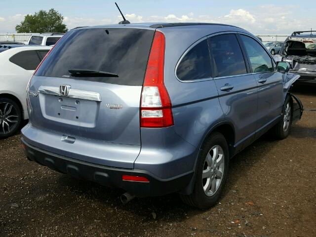 JHLRE48797C029350 - 2007 HONDA CR-V EX-L BLUE photo 4