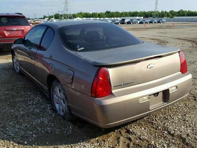 2G1WM15K869272480 - 2006 CHEVROLET MONTE CARL 棕色 照片 3