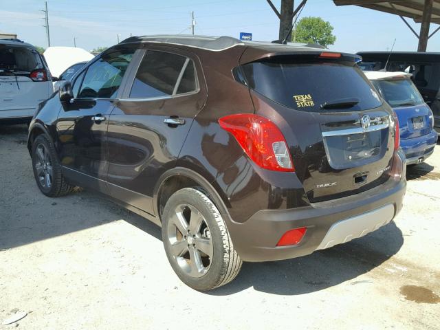 KL4CJBSB6EB698608 - 2014 BUICK ENCORE CON BROWN photo 3