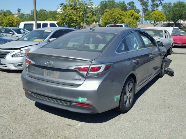 KMHE14L26HA059868 - 2017 HYUNDAI SONATA PLU SILVER photo 4