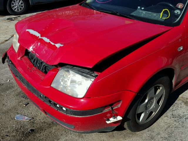 3VWSE69M02M038392 - 2002 VOLKSWAGEN JETTA GLS RED photo 10