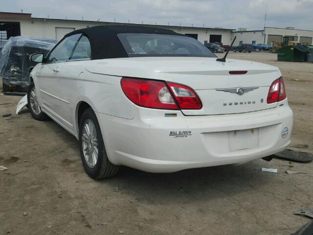 1C3LC55R38N284218 - 2008 CHRYSLER SEBRING WHITE photo 3