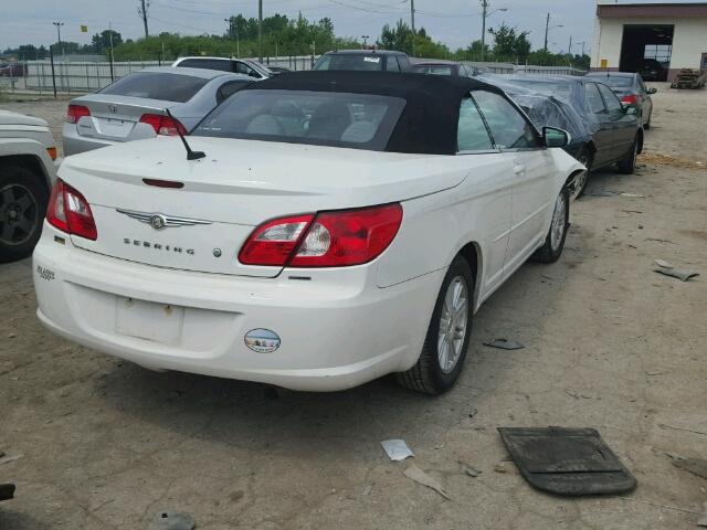 1C3LC55R38N284218 - 2008 CHRYSLER SEBRING WHITE photo 4