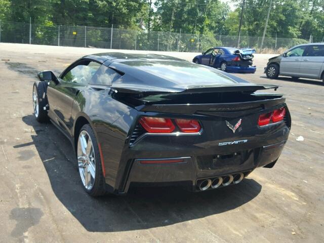 1G1YA2D77F5115329 - 2015 CHEVROLET CORVETTE S BLACK photo 3