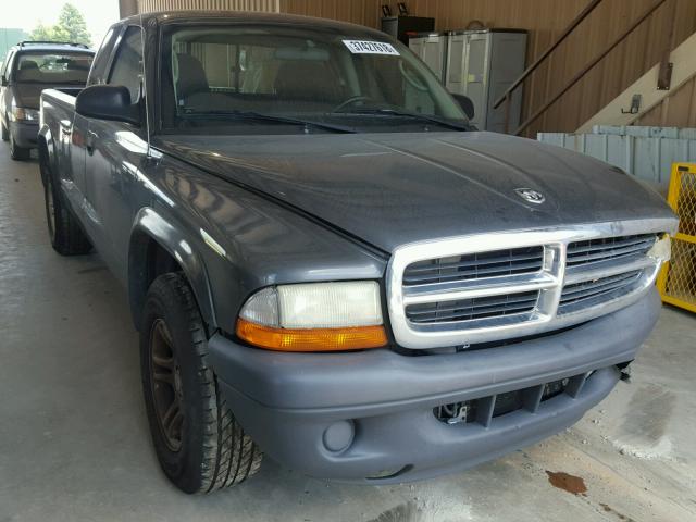 1D7GL12KX4S519535 - 2004 DODGE DAKOTA SXT GRAY photo 1