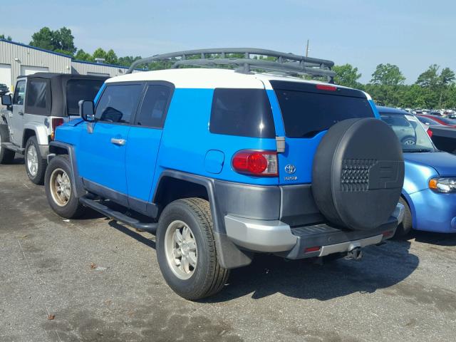 JTEBU11F870001893 - 2007 TOYOTA FJ CRUISER BLUE photo 3