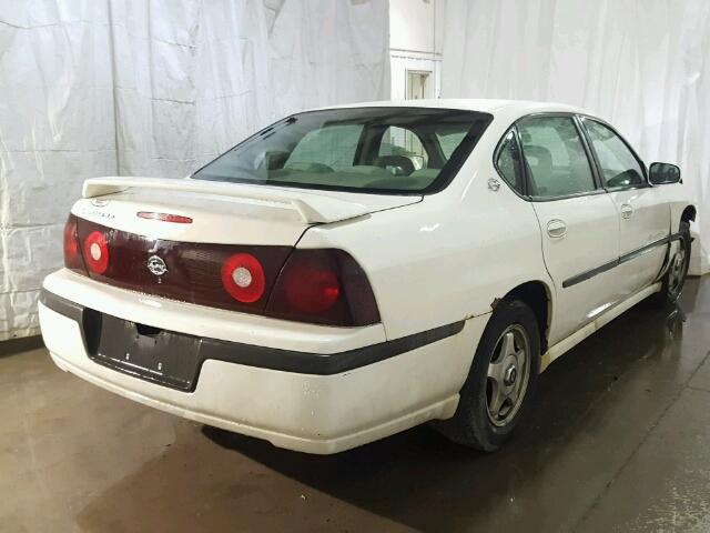 2G1WH55K029311391 - 2002 CHEVROLET IMPALA LS WHITE photo 4