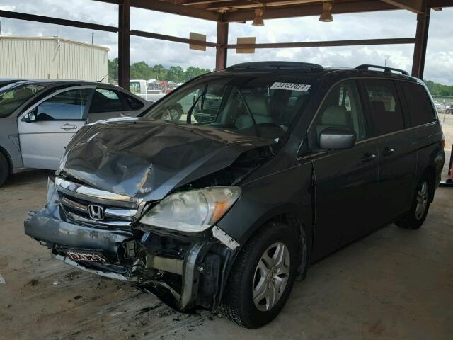 5FNRL38687B445834 - 2007 HONDA ODYSSEY EX GRAY photo 2