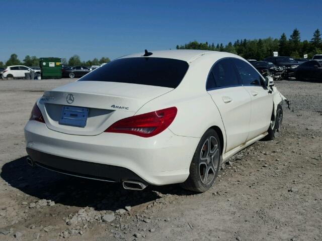 WDDSJ4GB5GN294227 - 2016 MERCEDES-BENZ CLA 250 4M WHITE photo 4