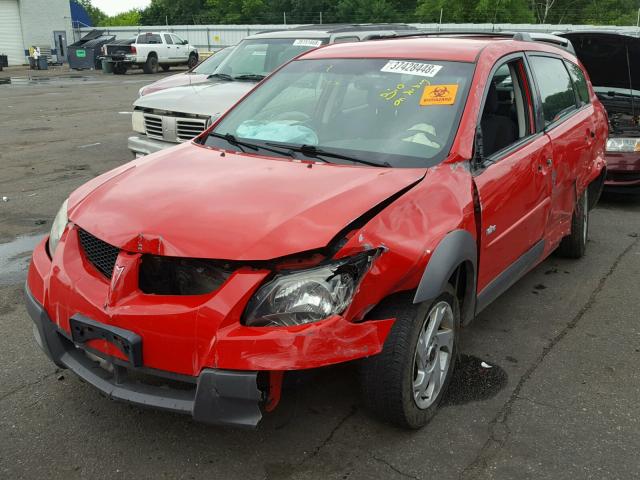 5Y2SL62834Z403476 - 2004 PONTIAC VIBE RED photo 2