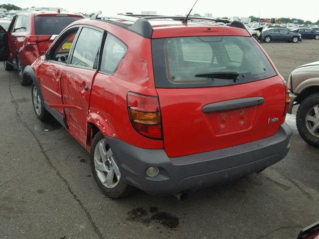 5Y2SL62834Z403476 - 2004 PONTIAC VIBE RED photo 3