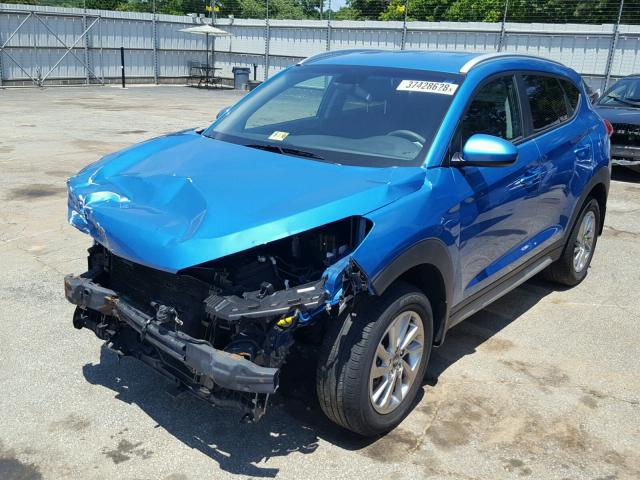 KM8J33A45HU441069 - 2017 HYUNDAI TUCSON LIM BLUE photo 2