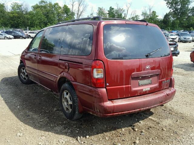 1GHDX03E0YD137572 - 2000 OLDSMOBILE SILHOUETTE MAROON photo 3