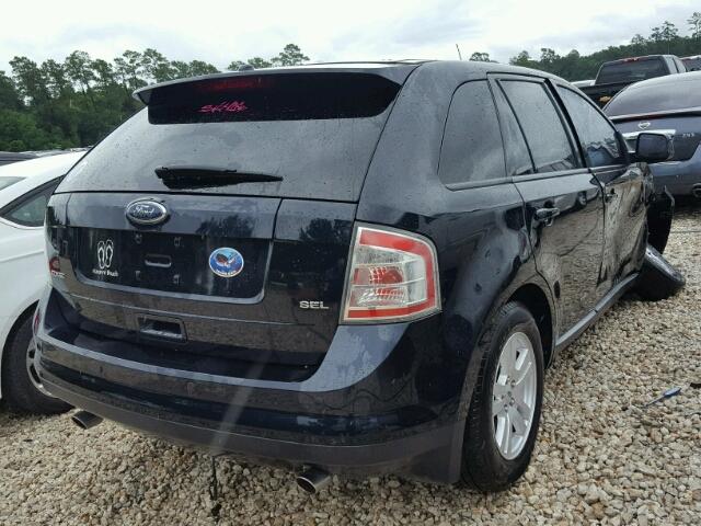 2FMDK38C38BA84929 - 2008 FORD EDGE SEL BLACK photo 4