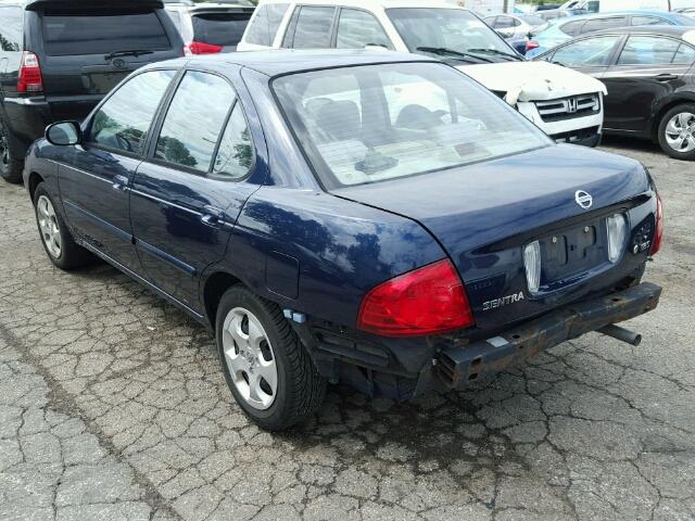 3N1CB51D46L559538 - 2006 NISSAN SENTRA 1.8 BLUE photo 3