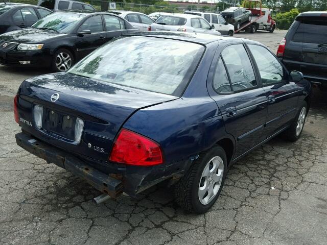 3N1CB51D46L559538 - 2006 NISSAN SENTRA 1.8 BLUE photo 4