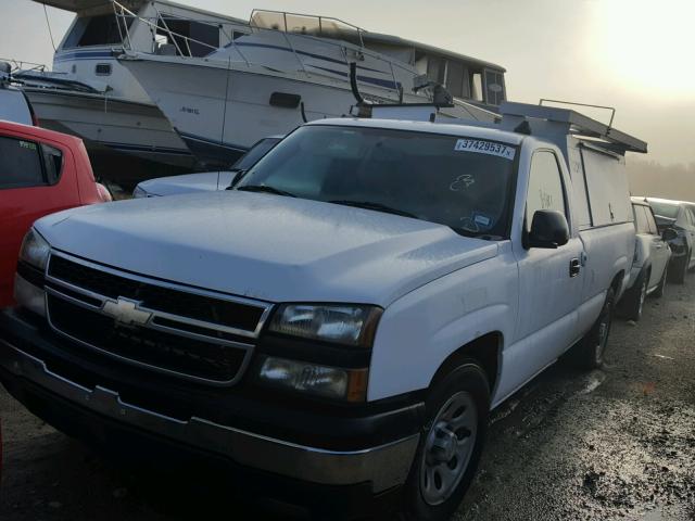 3GCEC14X86G254246 - 2006 CHEVROLET SILVERADO WHITE photo 2