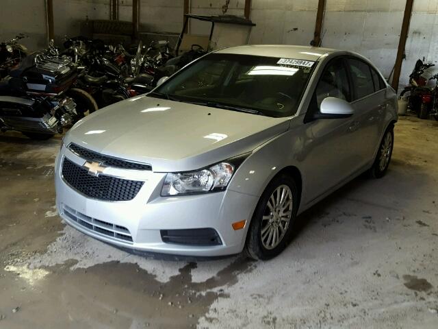 1G1PK5S9XB7268350 - 2011 CHEVROLET CRUZE ECO SILVER photo 2