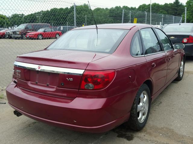 1G8JD54RX4Y504300 - 2004 SATURN L300 LEVEL RED photo 4