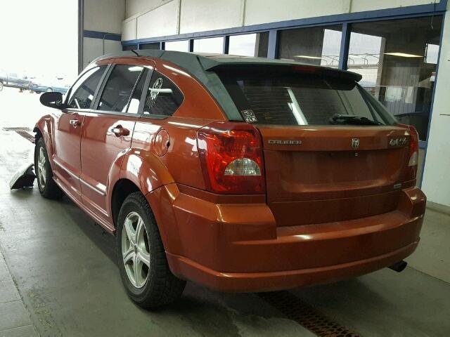 1B3HE78K77D516606 - 2007 DODGE CALIBER R/ ORANGE photo 3