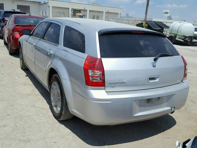 2D4FV47T57H882309 - 2007 DODGE MAGNUM SE SILVER photo 3