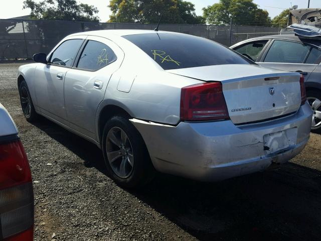 2B3KA43R78H112374 - 2008 DODGE CHARGER SILVER photo 3