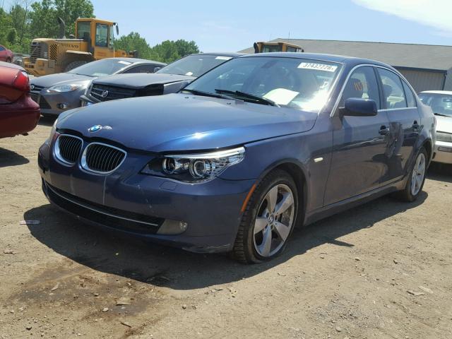 WBANV13518CZ59581 - 2008 BMW 528 XI BLUE photo 2