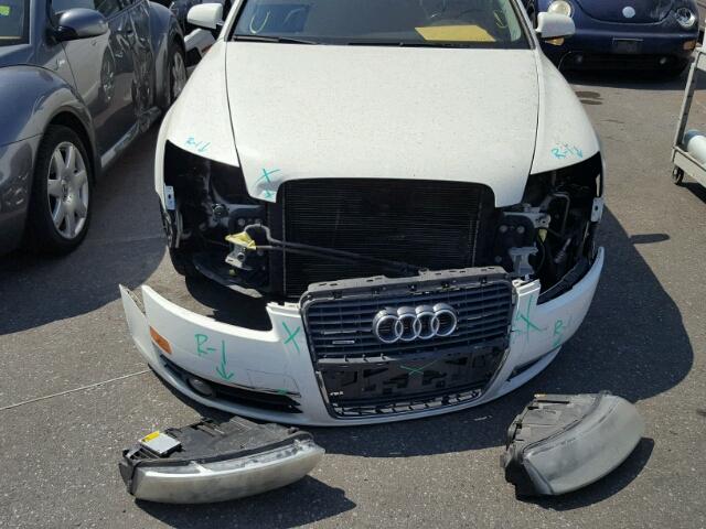 WAUKH74F36N086387 - 2006 AUDI A6 AVNT QU WHITE photo 9