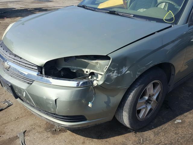 1G1ZT52885F180341 - 2005 CHEVROLET MALIBU LS GREEN photo 10