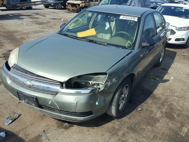 1G1ZT52885F180341 - 2005 CHEVROLET MALIBU LS GREEN photo 2