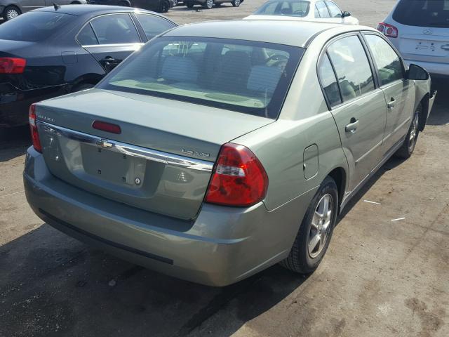 1G1ZT52885F180341 - 2005 CHEVROLET MALIBU LS GREEN photo 4