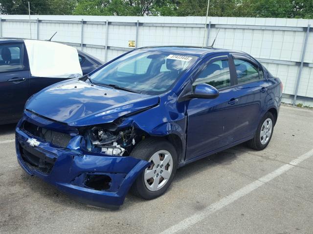 1G1JB5SH8E4144984 - 2014 CHEVROLET SONIC LS BLUE photo 2