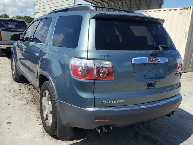 1GKER23D59J119566 - 2009 GMC ACADIA SLT 绿色 照片 3