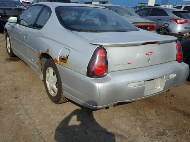 2G1WX12K039121320 - 2003 CHEVROLET MONTE CARL 银色 照片 3