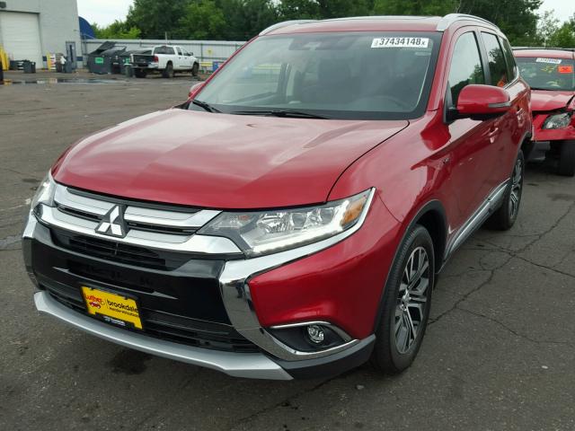 JA4JZ4AXXJZ046665 - 2018 MITSUBISHI OUTLANDER RED photo 2