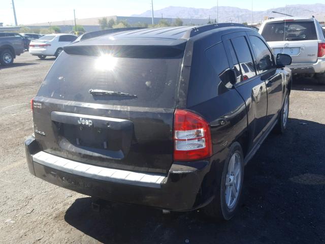 1J8FF47W87D396927 - 2007 JEEP COMPASS BLACK photo 4