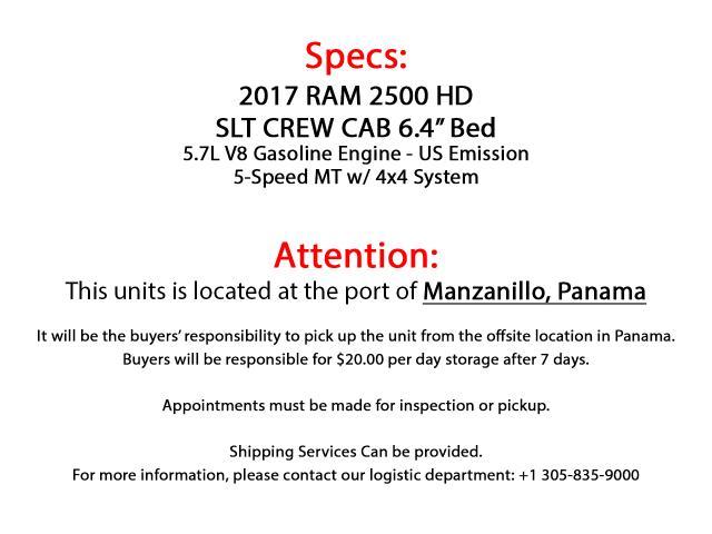 3C6TR5DT7HG763684 - 2017 RAM 2500 SLT WHITE photo 10