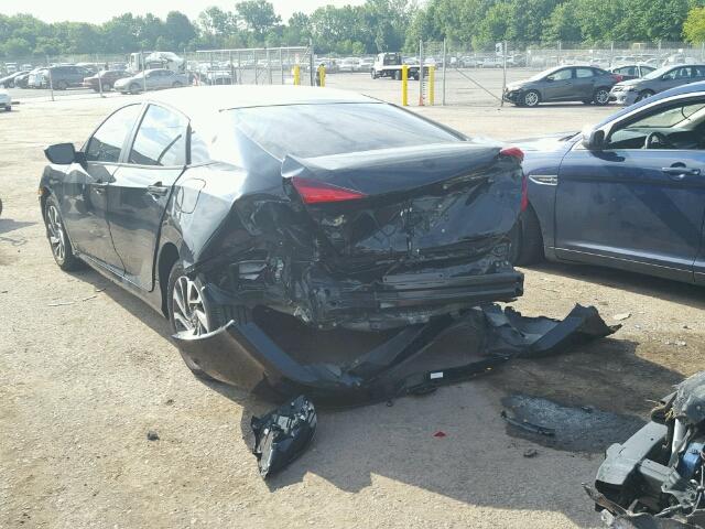 19XFC2F79GE225181 - 2016 HONDA CIVIC EX შავი ფოტო 3