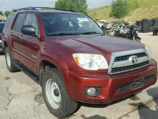 JTEBU14R378083667 - 2007 TOYOTA 4RUNNER SR BURGUNDY photo 1