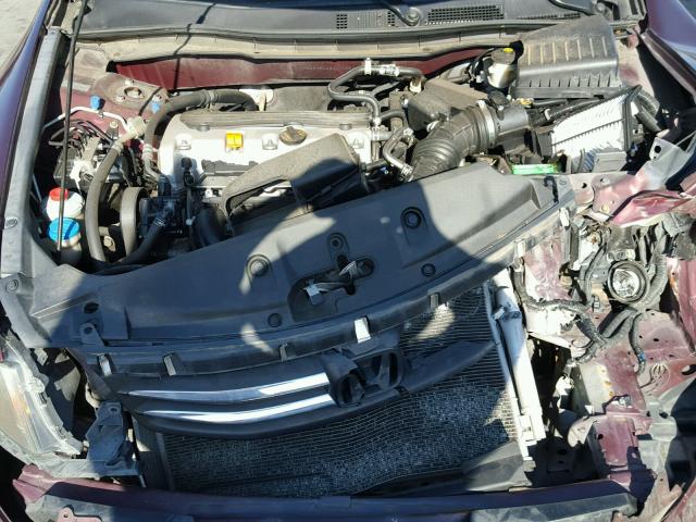 1HGCP2F44BA011631 - 2011 HONDA ACCORD LXP MAROON photo 7