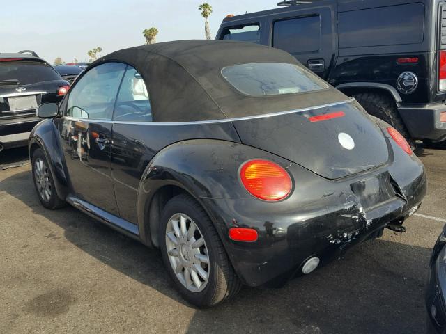 3VWCM31Y85M353966 - 2005 VOLKSWAGEN NEW BEETLE 黑色 照片 3