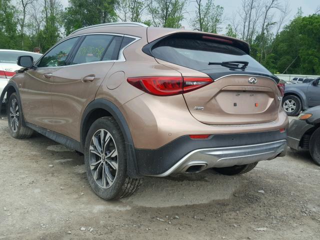 SJKCH5CR1JA058821 - 2018 INFINITI QX30 BASE PINK photo 3