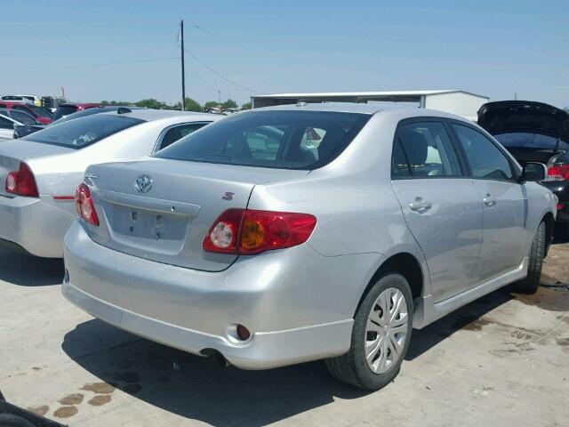 1NXBU40E89Z065695 - 2009 TOYOTA COROLLA BA SILVER photo 4