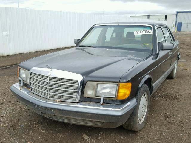 WDBCA35E6KA444768 - 1989 MERCEDES-BENZ 420 SEL BLACK photo 2